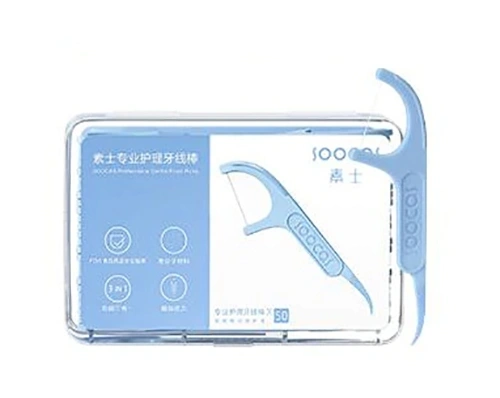 Зубная нить SOOCAS Dental Floss Pick, Голубая (D1-GL6). Фото 1