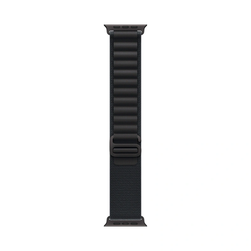 Apple Watch Ultra 3 (2025) GPS+Cellular 49mm, Black Titanium ремешок "Black Alpine Loop" M 145-190 mm (MF0V4). Фото 3