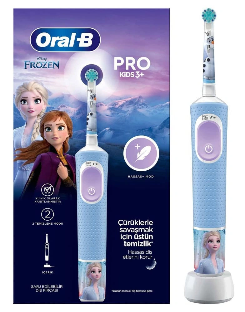 Детская электрическая зубная щетка Oral-B Vitality Pro Kids D103 Frozen. Фото 1