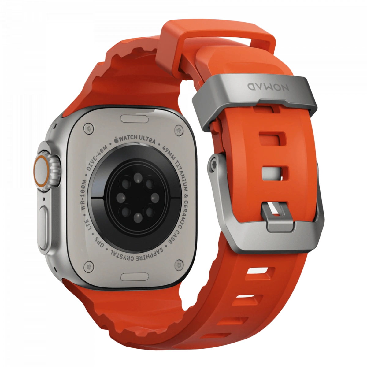 Ремешок Nomad Rocky Point Band для Apple Watch 42/44/45/49мм, Natural/Magma (NM014872858). Фото 2