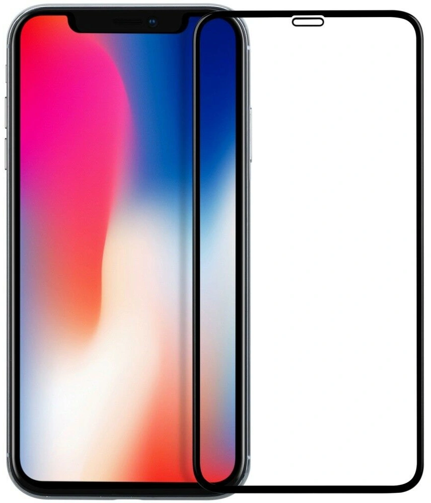 Защитное стекло Full Cover 3D для iPhone 11 / iPhone XR, Чёрное. Фото 1