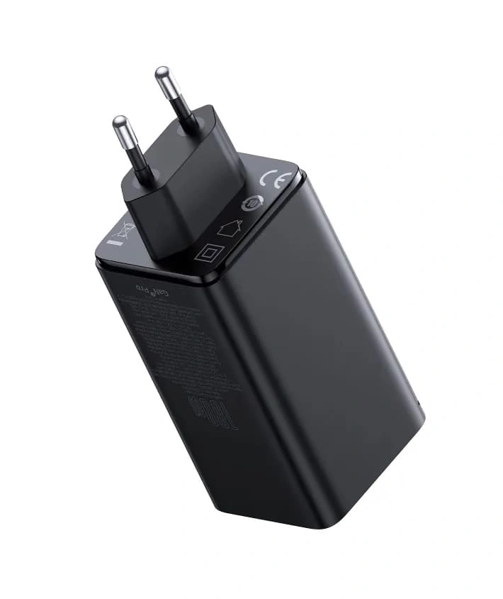 Сетевое зарядное устройство Baseus GaN6 Pro Fast Charger 2C+2U 100W, Чёрное (P10162705112-00). Фото 6