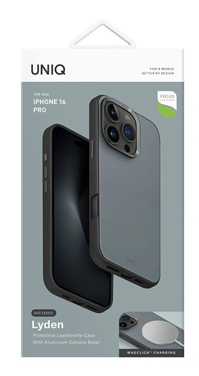 Накладка Uniq Lyden DS Washed (MagSafe) для iPhone 16 Pro, Blue/Black (IP6.3P(2024)-LDSWBLUBLK). Фото 6