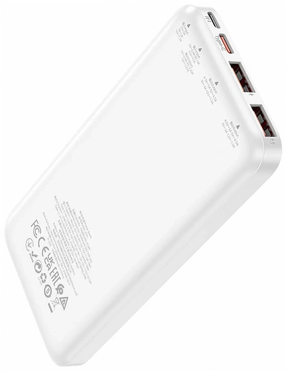 Внешний аккумулятор Hoco J101 Astute 10000mAh 22.5W, Белый. Фото 2