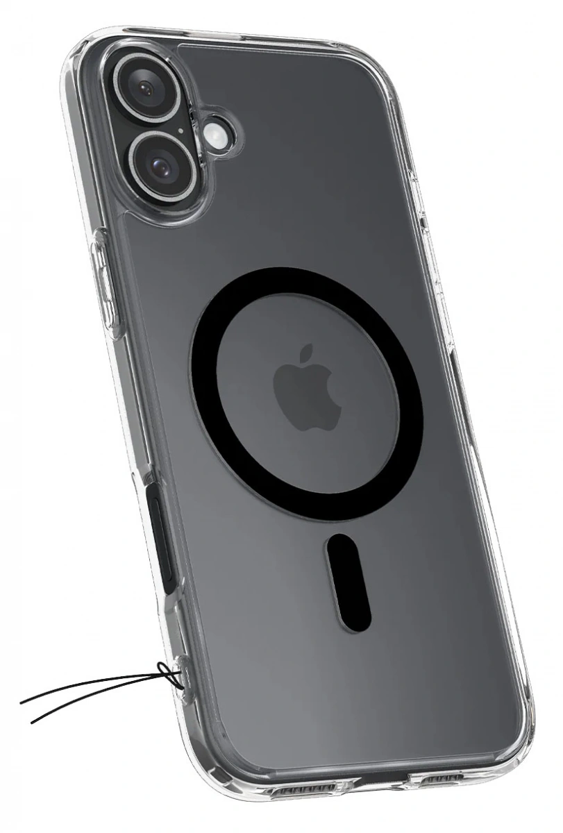 Накладка Spigen Ultra Hybrid (MagFit) для iPhone 16, Black (ACS08206). Фото 5