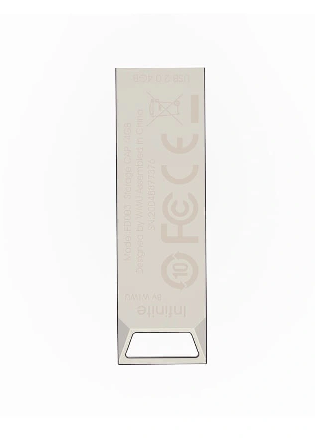 Накопитель Wiwu Infinite USB 2.0 Flash Drive 32Gb, Silver (Wi-FD002). Фото 3