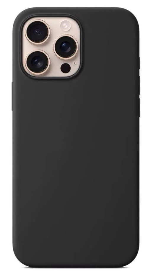 Накладка Silicone Case для iPhone 16 Pro Max, Чёрная. Фото 1