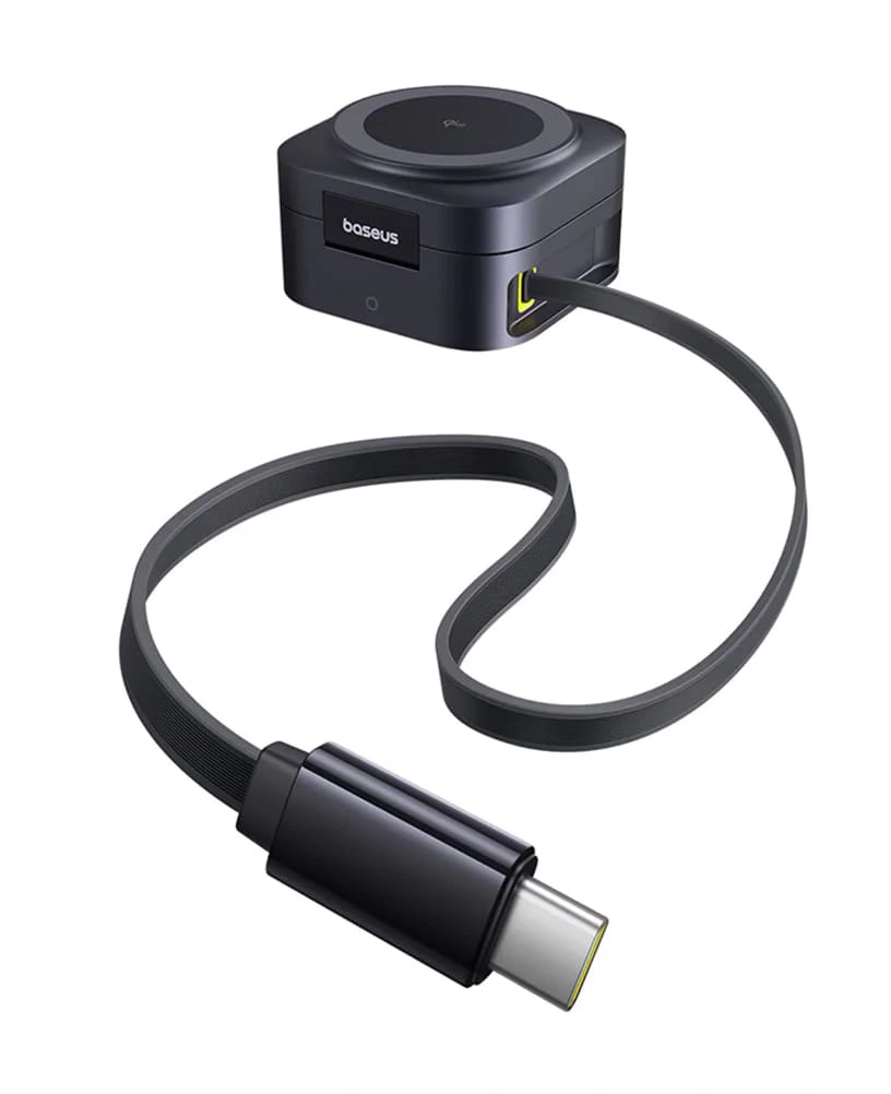 Беспроводное зарядное устройство Baseus PicoGo Series 2-in-1 Qi2 67W, P10276800123-00. Фото 5