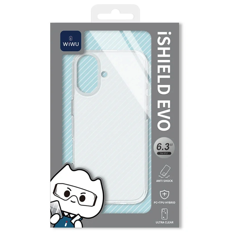 Накладка Wiwu для iPhone 17 iShield Evo, Transparent (TPP-109). Фото 4