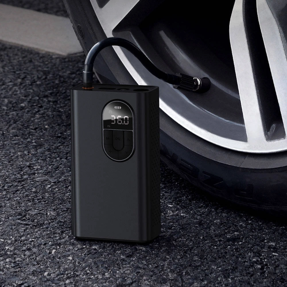 Автомобильный компрессор Baseus Energy Source Inflator Pump, Чёрный (CRNL040001). Фото 2