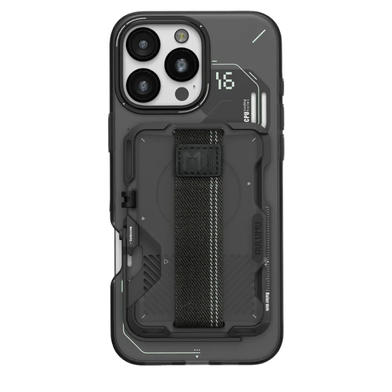 Магнитный бумажник Aulumu G03 Frosted MagSafe, Серый полупрозрачный (UA-G03-TG). Фото 2