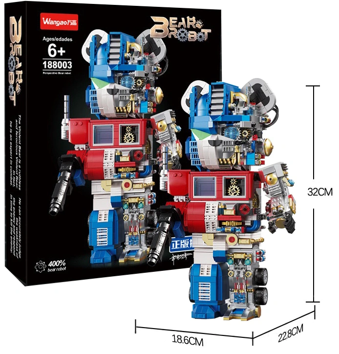 Конструктор Wangao BearBrick 188003: Оптимус Прайм, 1807 деталей. Фото 1