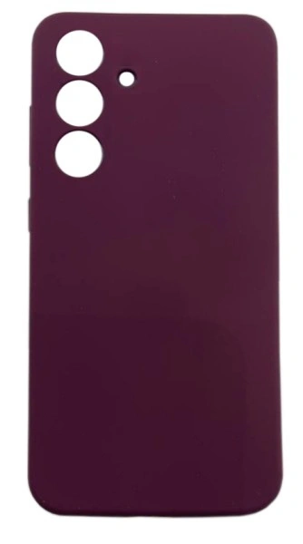 Накладка Silicone Case Logo для Samsung Galaxy S24 Plus, Винная. Фото 1