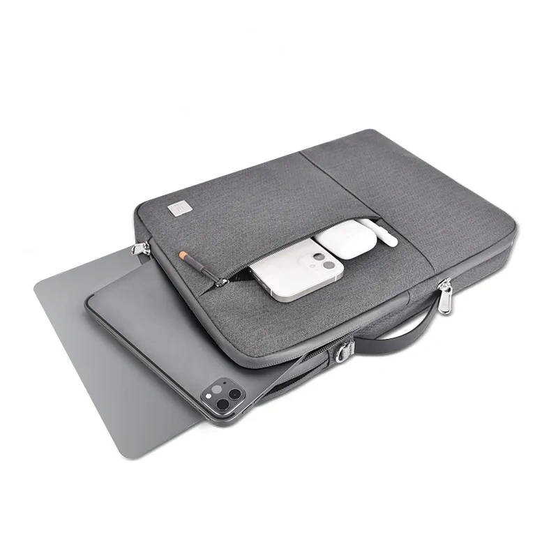 Сумка для ноутбука Wiwu Alpha Double Layer Sleeve Laptop 13.3, Серая. Фото 3