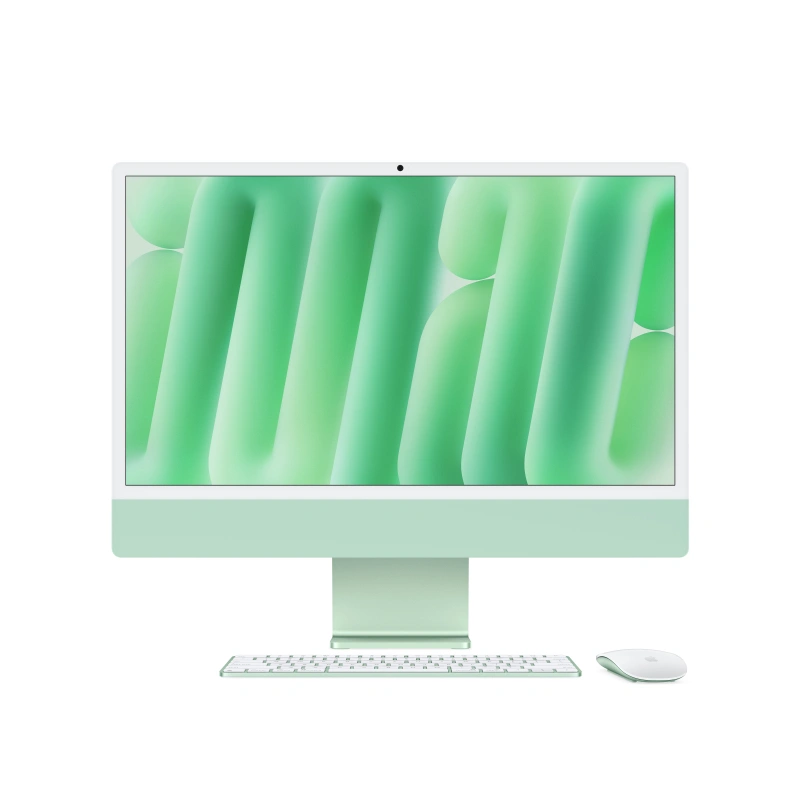 Apple iMac 24" Retina 4,5K, (MWUE3) (M4, 8-ядер CPU, 8-ядер GPU, 16 ГБ, 256 ГБ SSD, 2024), Зелёный. Фото 2