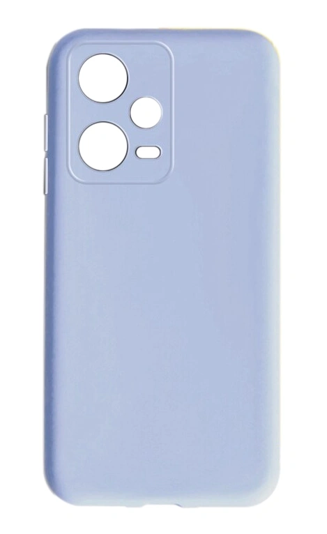 Накладка Silicone Case Logo для Redmi Note 12 Pro, Лиловая. Фото 1