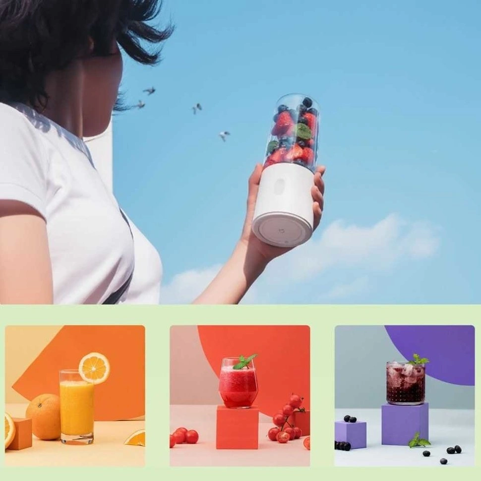 Блендер Mijia Portable Juicer Cup (300ml) MJZZB01PL. Фото 3