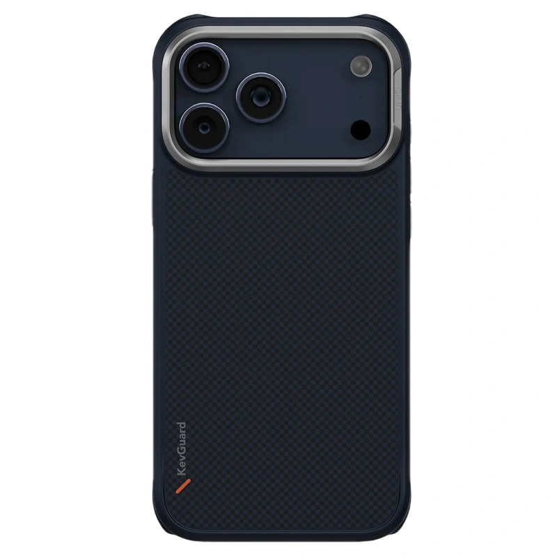 Накладка Uniq Tough Aramid Protective Case MagSafe для iPhone 17 Pro Max, Синяя (IP6.9P(2025)-KEVAMTBLU). Фото 1