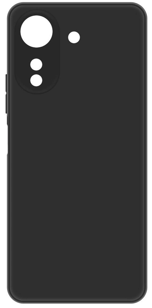 Накладка Silicone Case для Redmi 13C/Poco C65, Чёрная. Фото 1