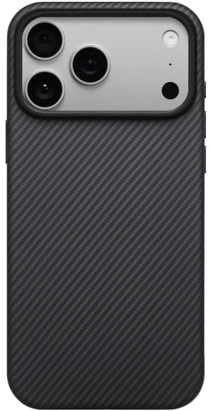 Накладка Pitaka для iPhone 17 Pro Max Aramid UltraGuard Case, Чёрно-серая (KI1701PBM). Фото 1