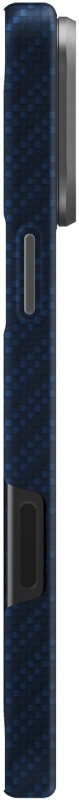 Накладка Uniq Keva Edge Aramid Case MagSafe для iPhone 17 Pro, Синяя (IP6.3P(2025)-KEVAEDMTBLU). Фото 3