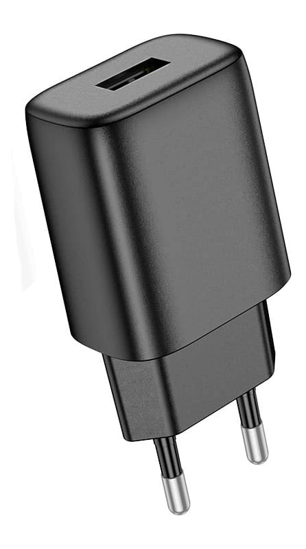 Сетевое зарядное устройство Hoco C134A 12W, Чёрное. Фото 1