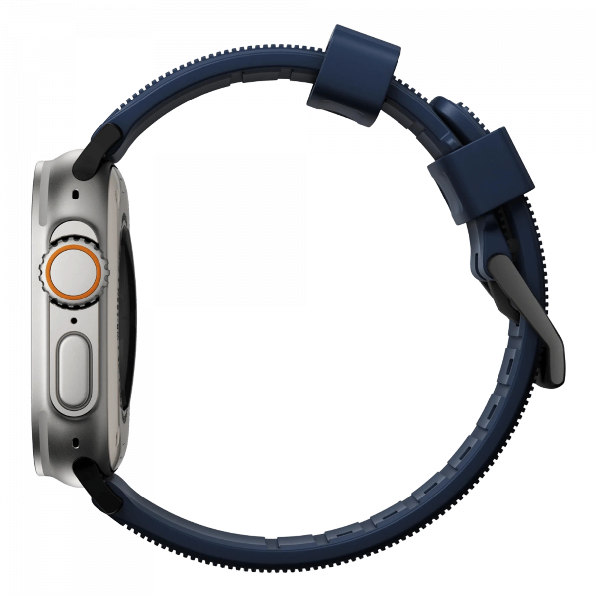 Ремешок Nomad Rugged Band для Apple Watch 42/44/45/49мм, Black/Atlantic Blue (NM01295785). Фото 3