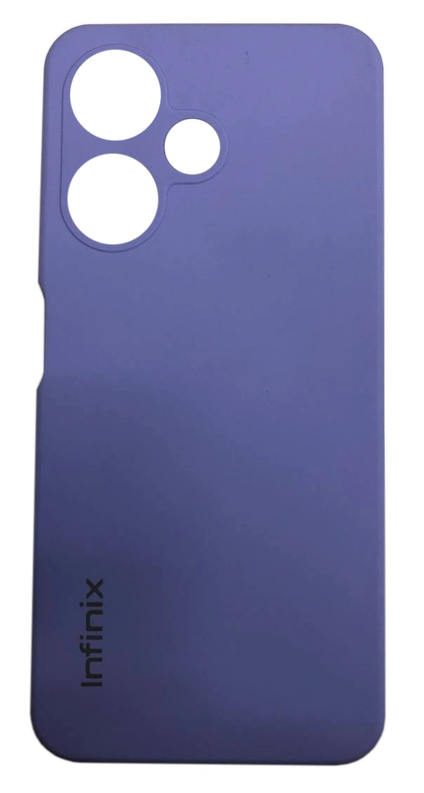 Накладка Silicone Case Logo для Infinix Hot 30i, Лиловая. Фото 1