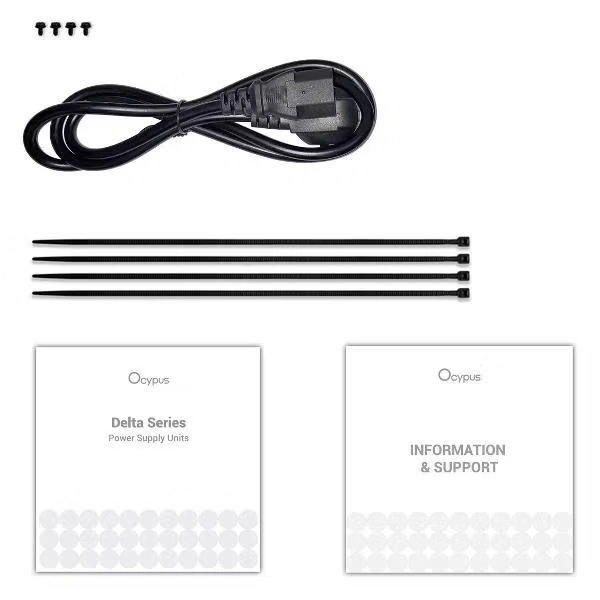 Блок питания Ocypus Delta P650 [Delta-P650-B1FDBK024X-EU] Чёрный. Фото 4