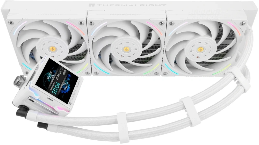 Система охлаждения Thermalright Elite Vision 360 ARGB, Белый (E-VISION-360-WH-ARGB). Фото 5