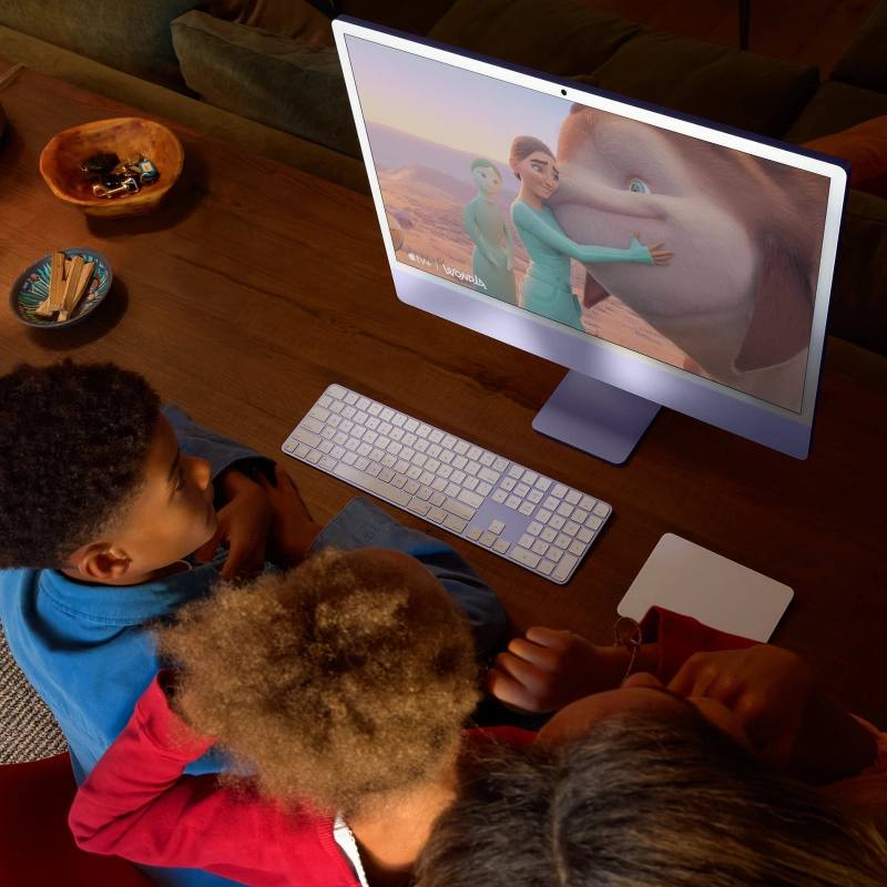 Apple iMac 24" Retina 4,5K, (MWUE3) (M4, 8-ядер CPU, 8-ядер GPU, 16 ГБ, 256 ГБ SSD, 2024), Зелёный. Фото 5