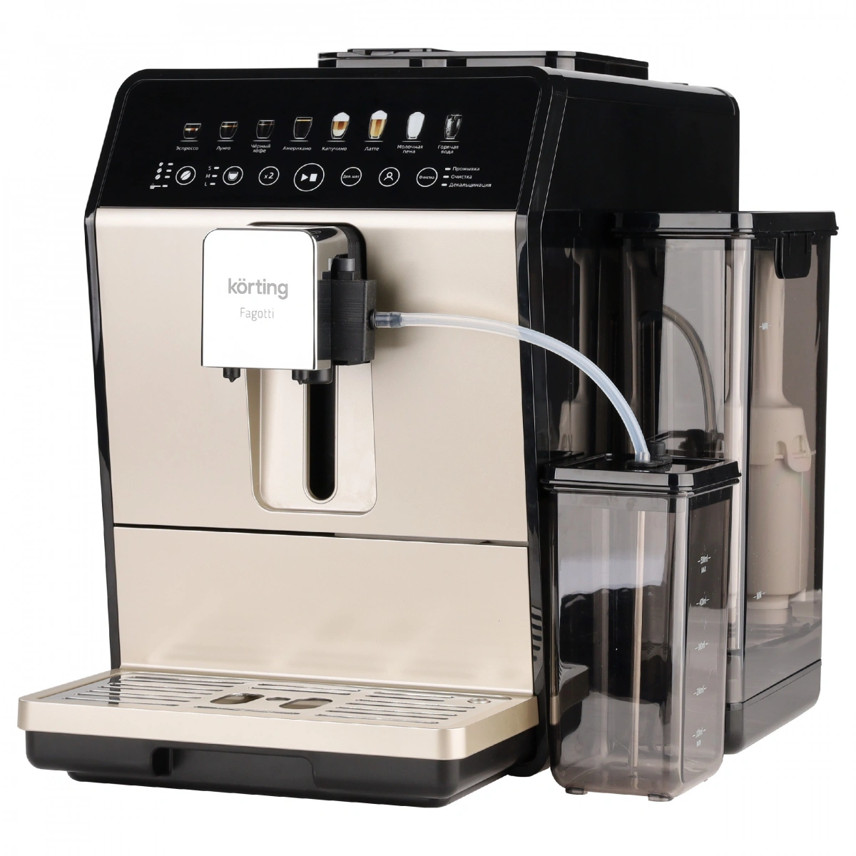 Кофемашина Korting KACM 2026 B Fagottii, Чёрный. Фото 3