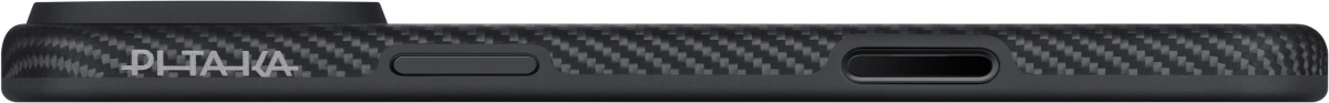 Накладка Pitaka для iPhone 17 Pro Max Aramid UltraGuard Case, Чёрно-серая (KI1701PBM). Фото 6