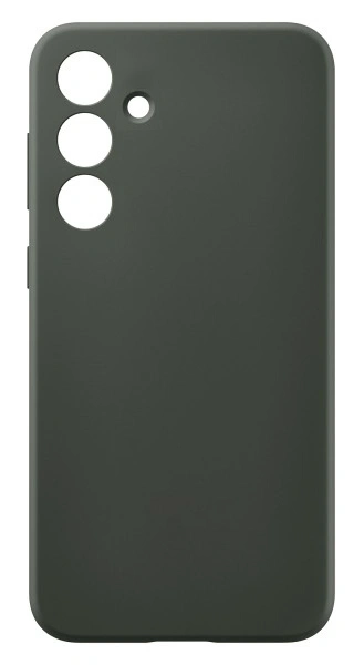 Чехол Silicone Case Logo для Samsung Galaxy S24 Plus, Тёмно-зелёный. Фото 1