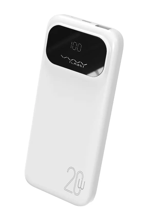 Внешний аккумулятор Vyvylabs Leca Digital Display Fast Charge 10000mAh 20W, Белый (VBL0120-01). Фото 3