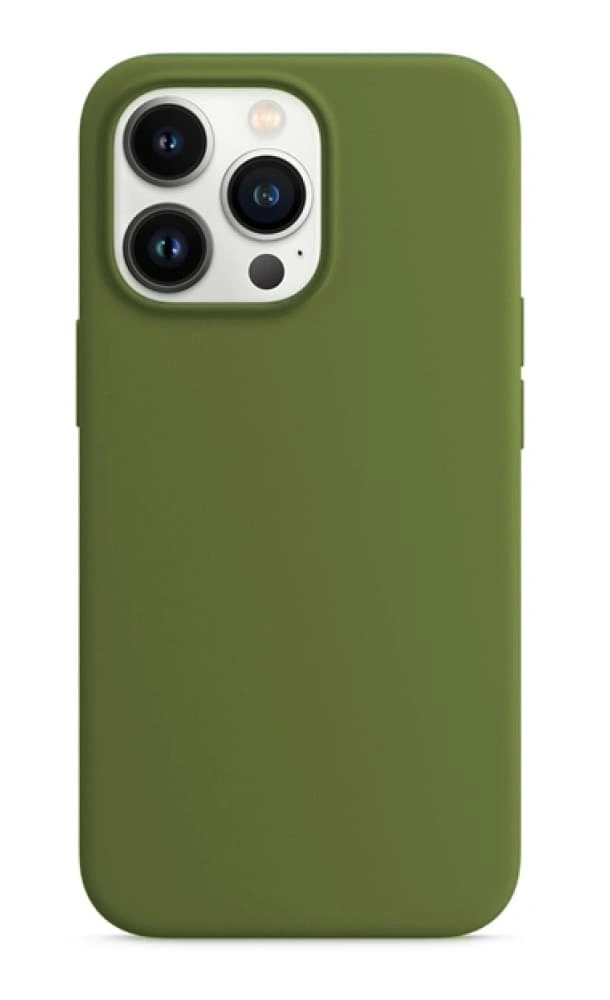 Накладка Silicone Case для iPhone 16 Pro Max, Хаки. Фото 1