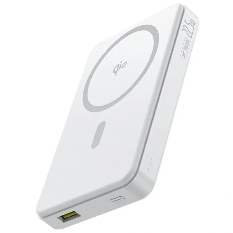 Внешний аккумулятор Baseus Airpow II Qi2 Magnetic Power Bank 10000mAh 22.5W, White (P10080000123-00). Фото 1