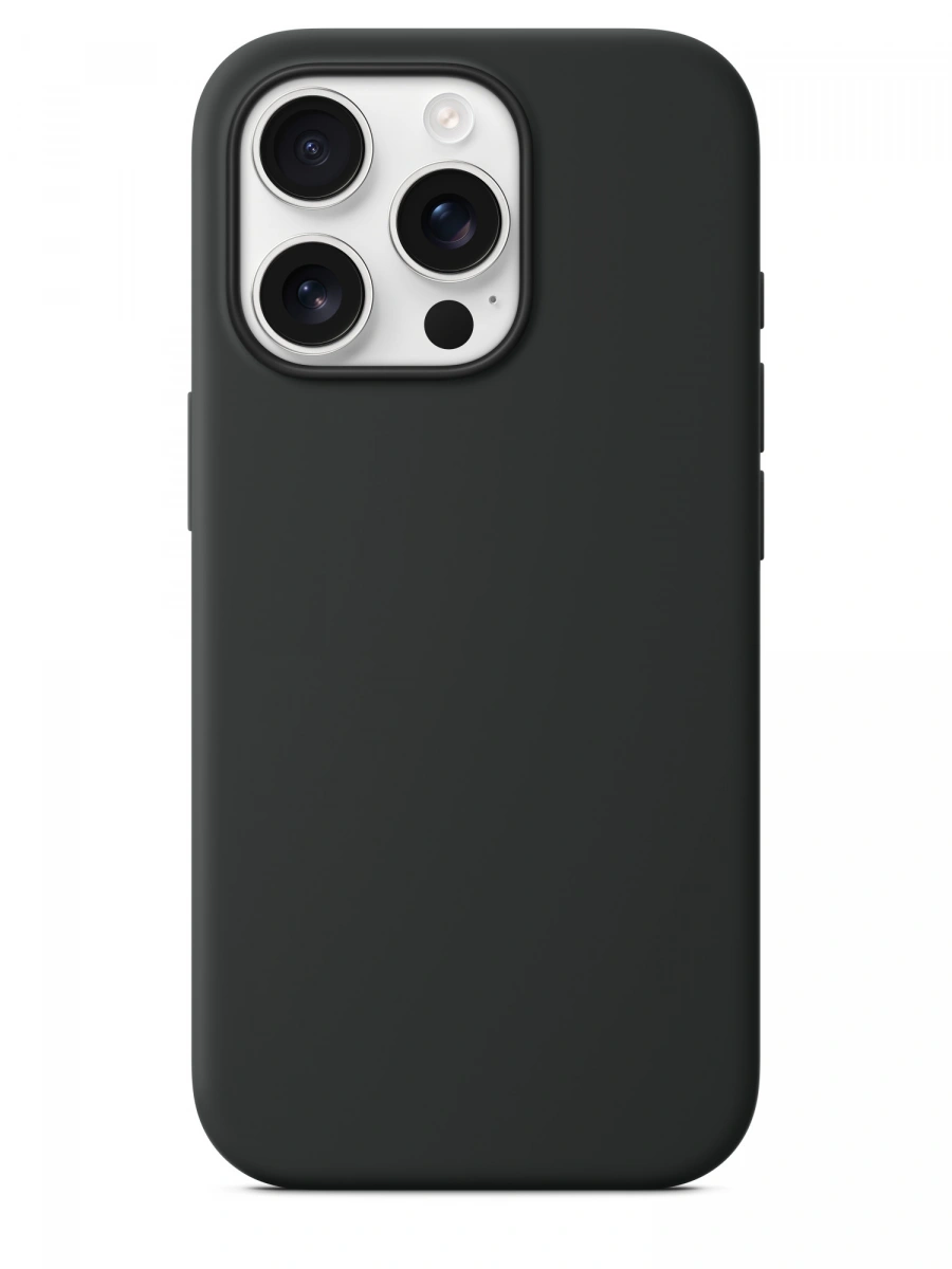 Накладка для iPhone 16 Pro Max Silicone Case With MagSafe, Black. Фото 1