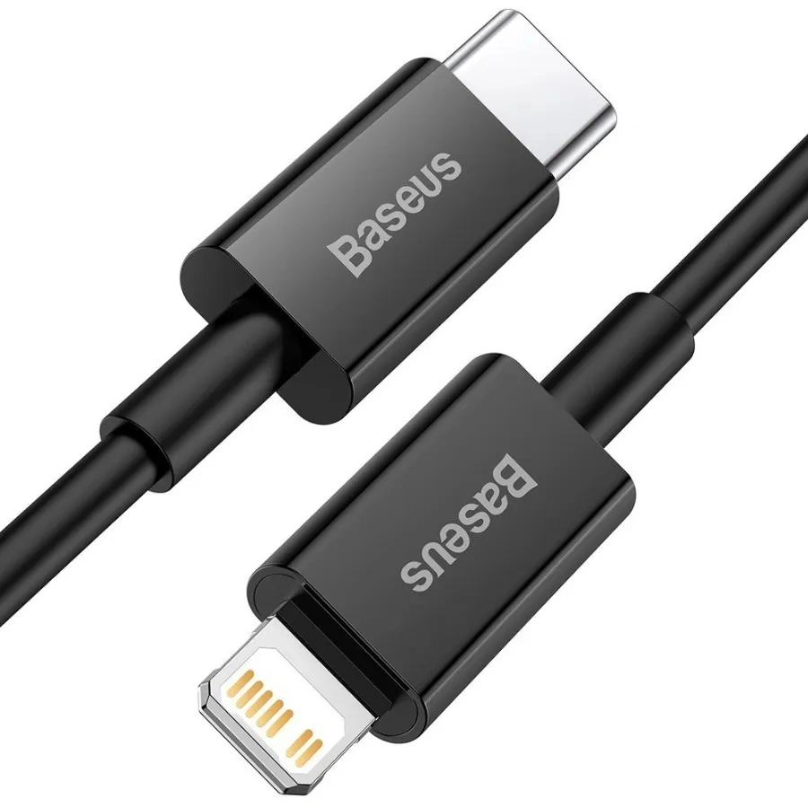 Кабель Baseus Superior Series Fast Charging Data Cable Type-C to iP PD 20W 2m, Чёрный (CATLYS-C01). Фото 2