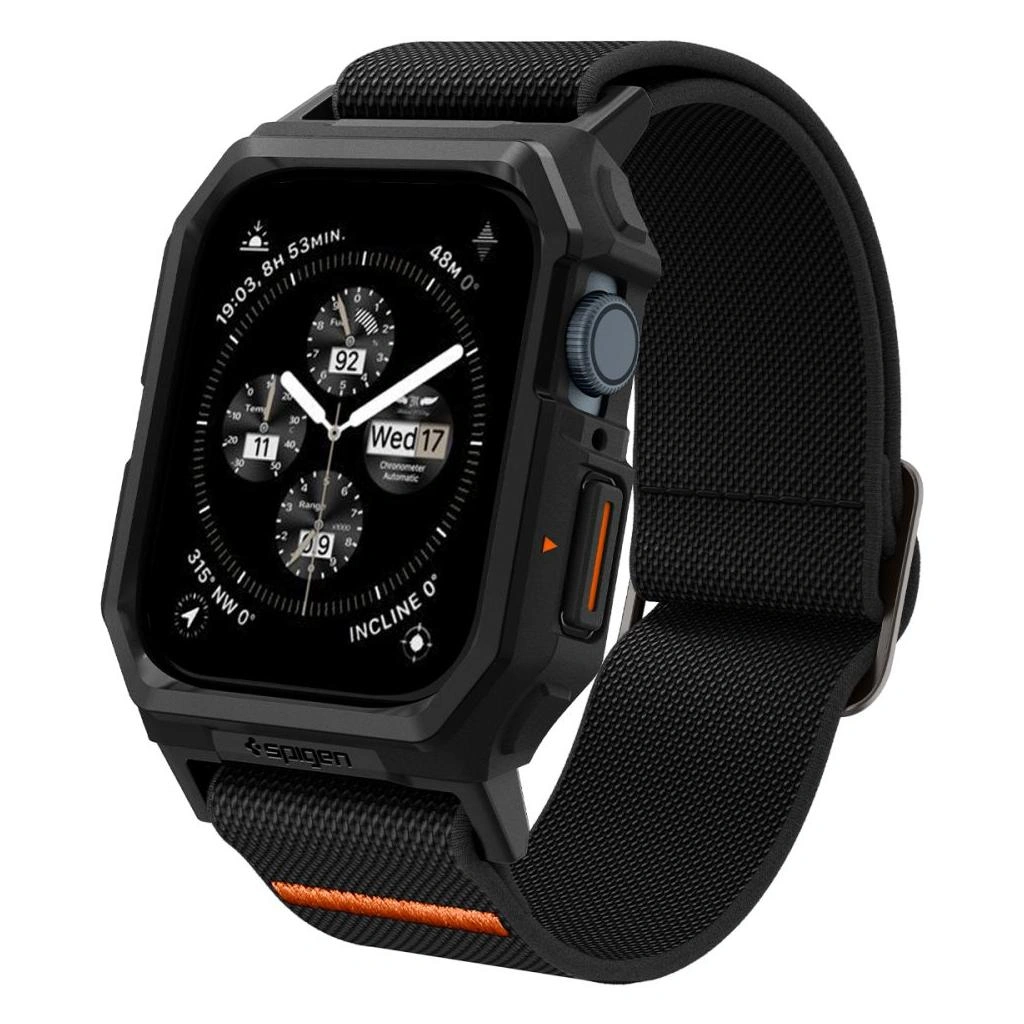 Ремешок Spigen Lite Fit Pro для Apple Watch 42/44/45/49мм, Чёрный (ACS07103). Фото 1