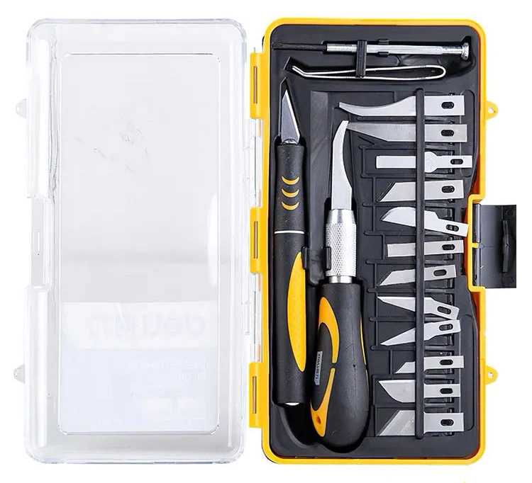 Набор многофункциональных ножей Deli Utility Knife 16 предметов DL-DP1. Фото 1