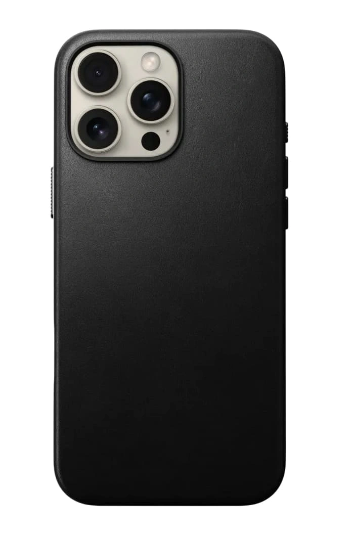 Накладка Nomad Traditional Leather Case With MagSafe для iPhone 16 Pro Max, Black (NM01388685). Фото 2