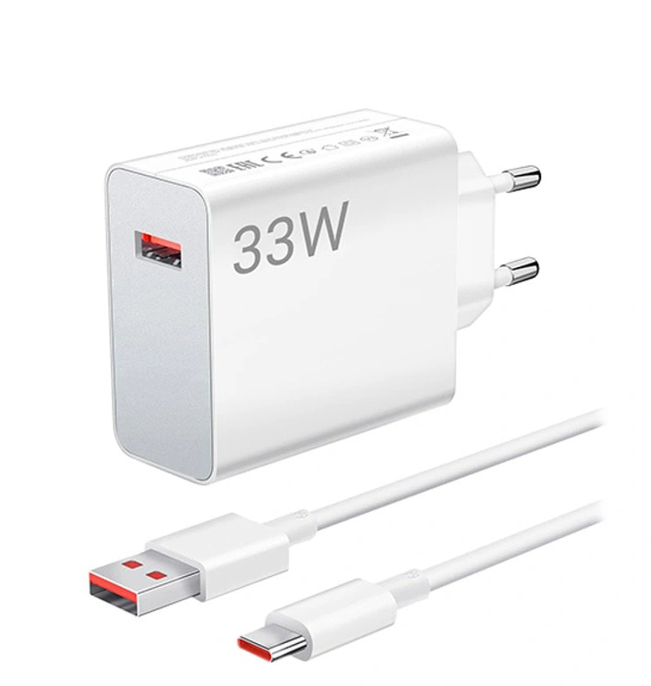 Сетевое зарядное устройство XiaoMi 33W Charging Combo (MDY-16-EF), Белое (BHR9956EU). Фото 1