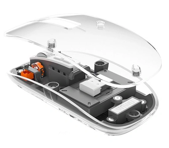 Мышь беспроводная прозрачная Wiwu WM105, Gray. Фото 3