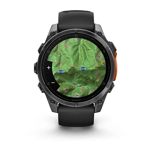 Умные часы Garmin Fenix 8 47mm, Slate Gray with Black Silicone Band. Фото 5
