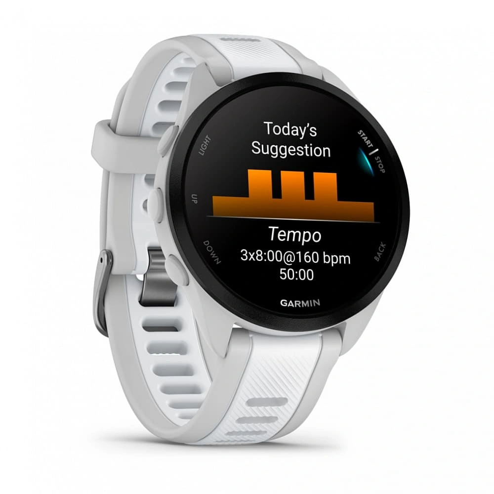Умные часы Garmin Forerunner 165 Amoled Mist Gray/Whitestone. Фото 3