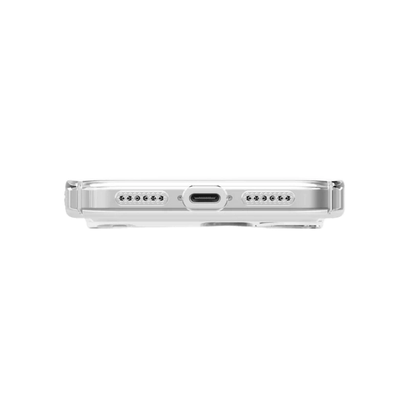 Накладка Uniq AirSuit MagSafe для iPhone 17 Pro Max, Прозрачный глянец/Белый (IP6.9P(2025)-ASMGCLRW). Фото 5