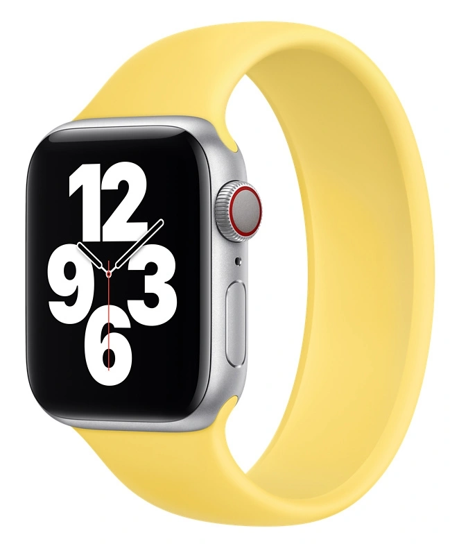 Ремешок Solo Loop Silicone (S) для Apple Watch 44/45/46/49мм, Жёлтый. Фото 1