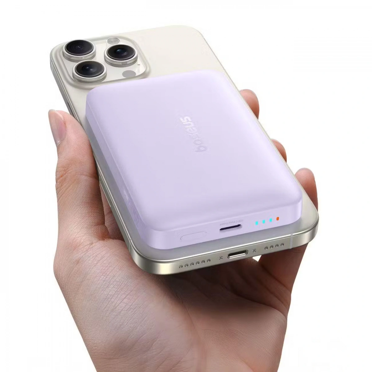 Внешний аккумулятор Baseus MagSafe EnerFill FM11 22.5W 10000mAh, Фиолетовый (P1008210E513-00). Фото 7