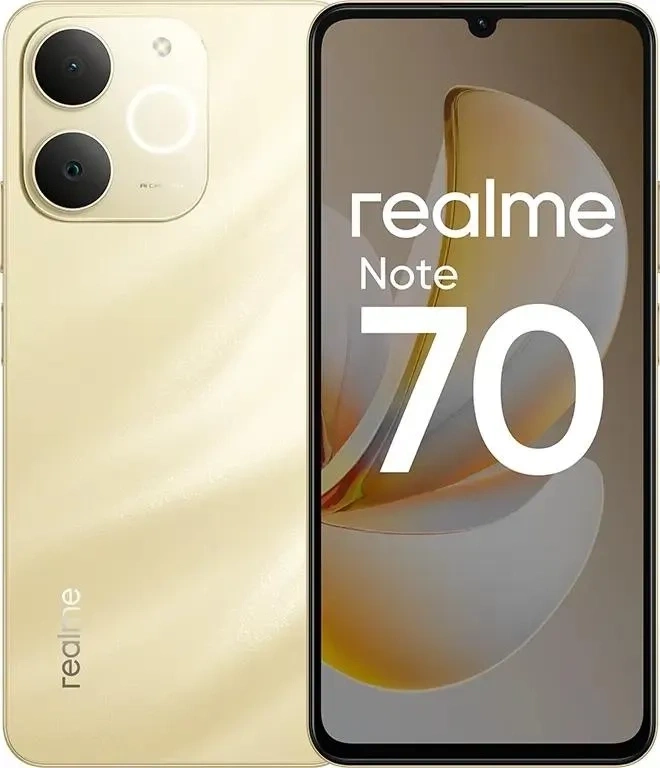 Смартфон Realme Note 70 6/128Гб Золотой. Фото 1